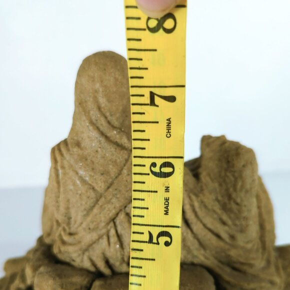 La Pieta Mary Holding Jesus Hand-Carved Statue Sandstone Religious Sculpture Vin - Picture 8 of 8